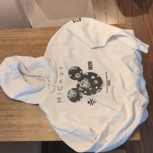 COPY - Neff Mickey mouse white hoodie tropical